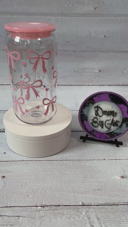 Pink Coquette 16oz Acrylic Tumbler