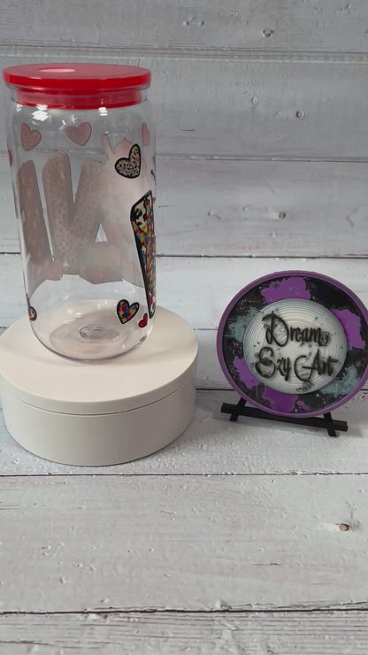 Autism Love 16oz Acrylic Tumbler