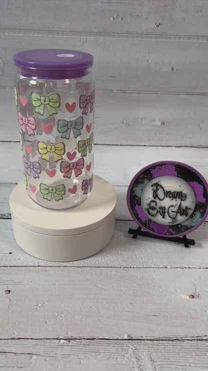 Purple Coquette 16oz Acrylic Tumbler