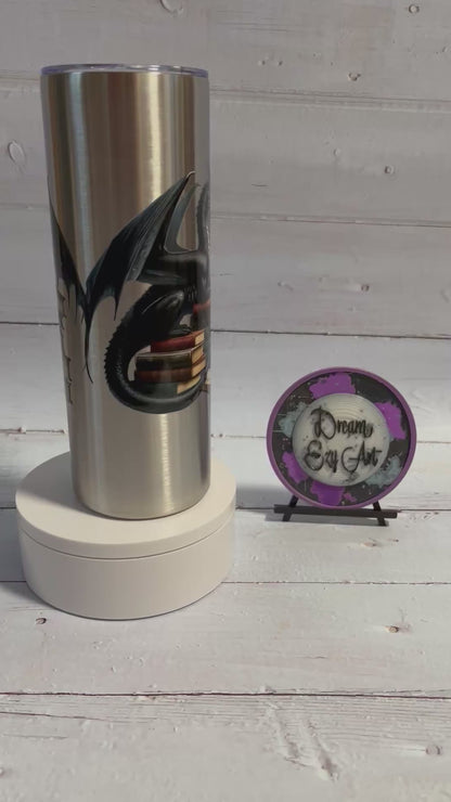 RTS Book Fantasy Skinny Tumbler 20oz