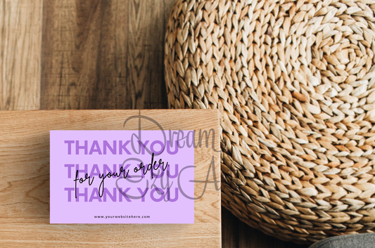 Purple Thank You Cards