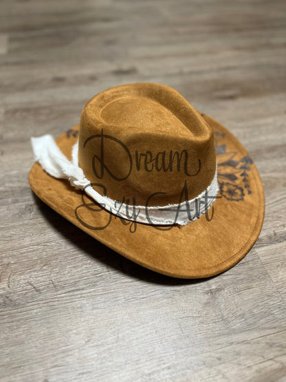 Rts Khaki Floral Cowboy Hat