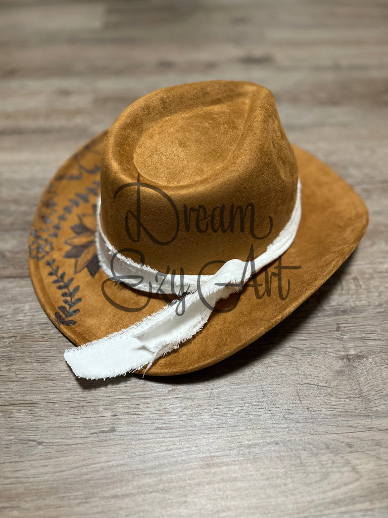 Rts Khaki Floral Cowboy Hat