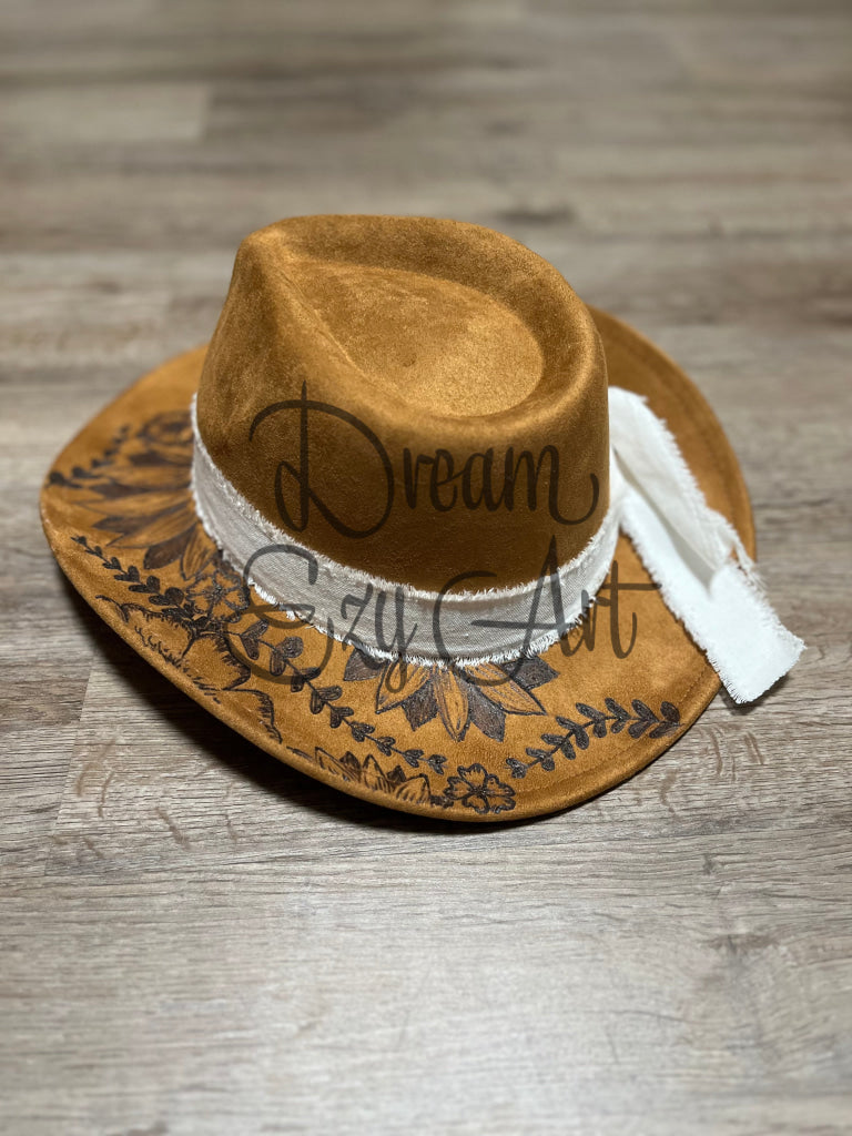 Rts Khaki Floral Cowboy Hat