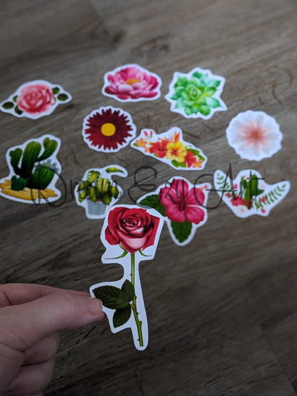 Stickers Floral / 1-2 Inches