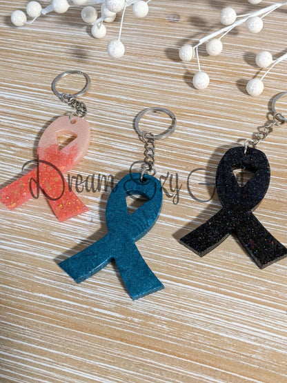 Themed Keychains Yes / Awareness Ribbon
