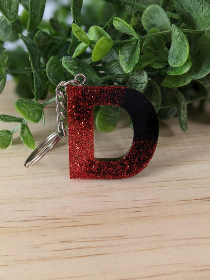 RTS Resin Keychain - Letter D