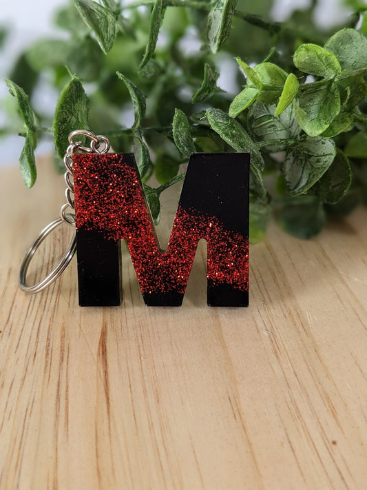 RTS Resin Keychain - Letter M