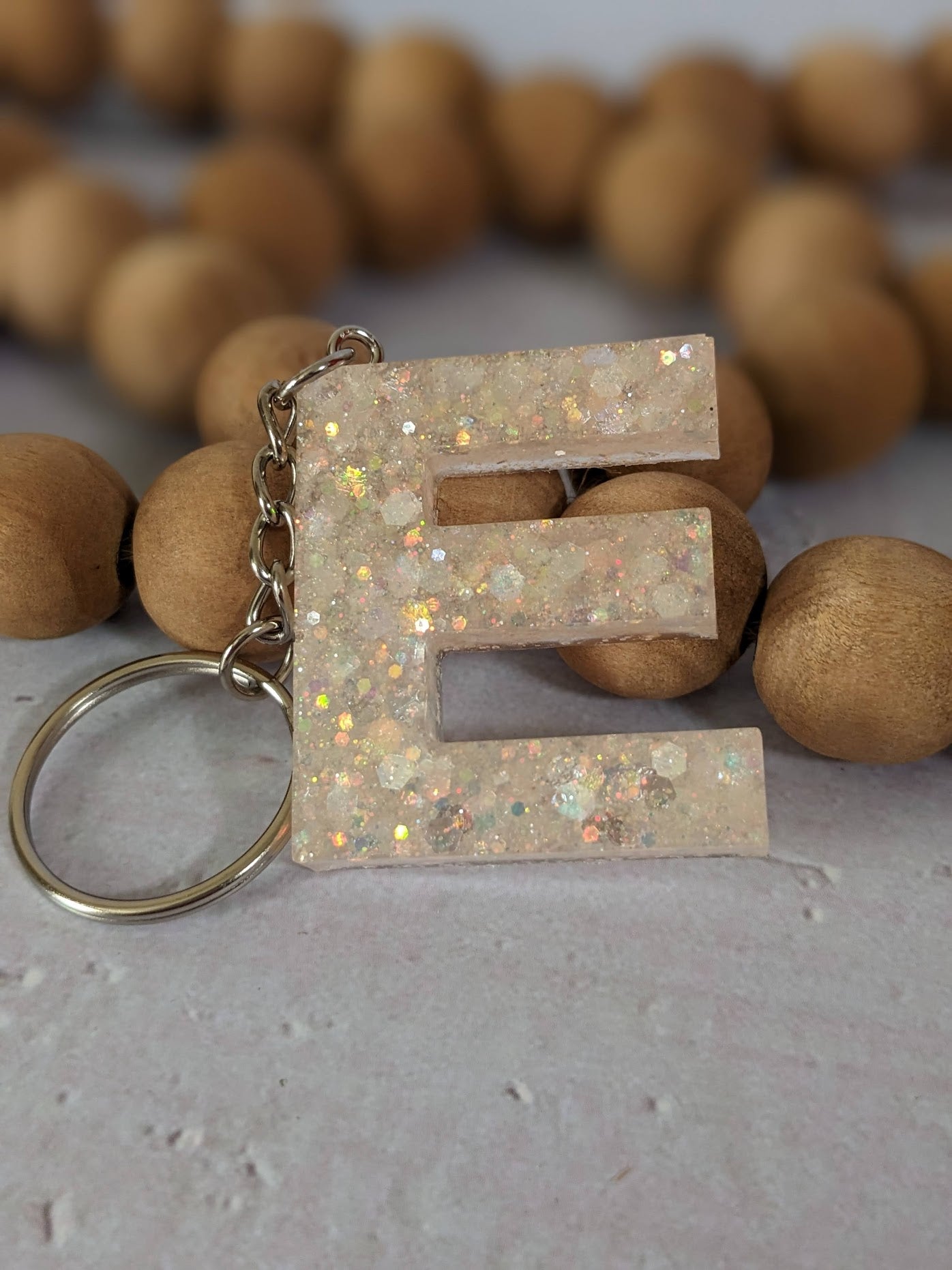 RTS Resin Keychain - Letter E