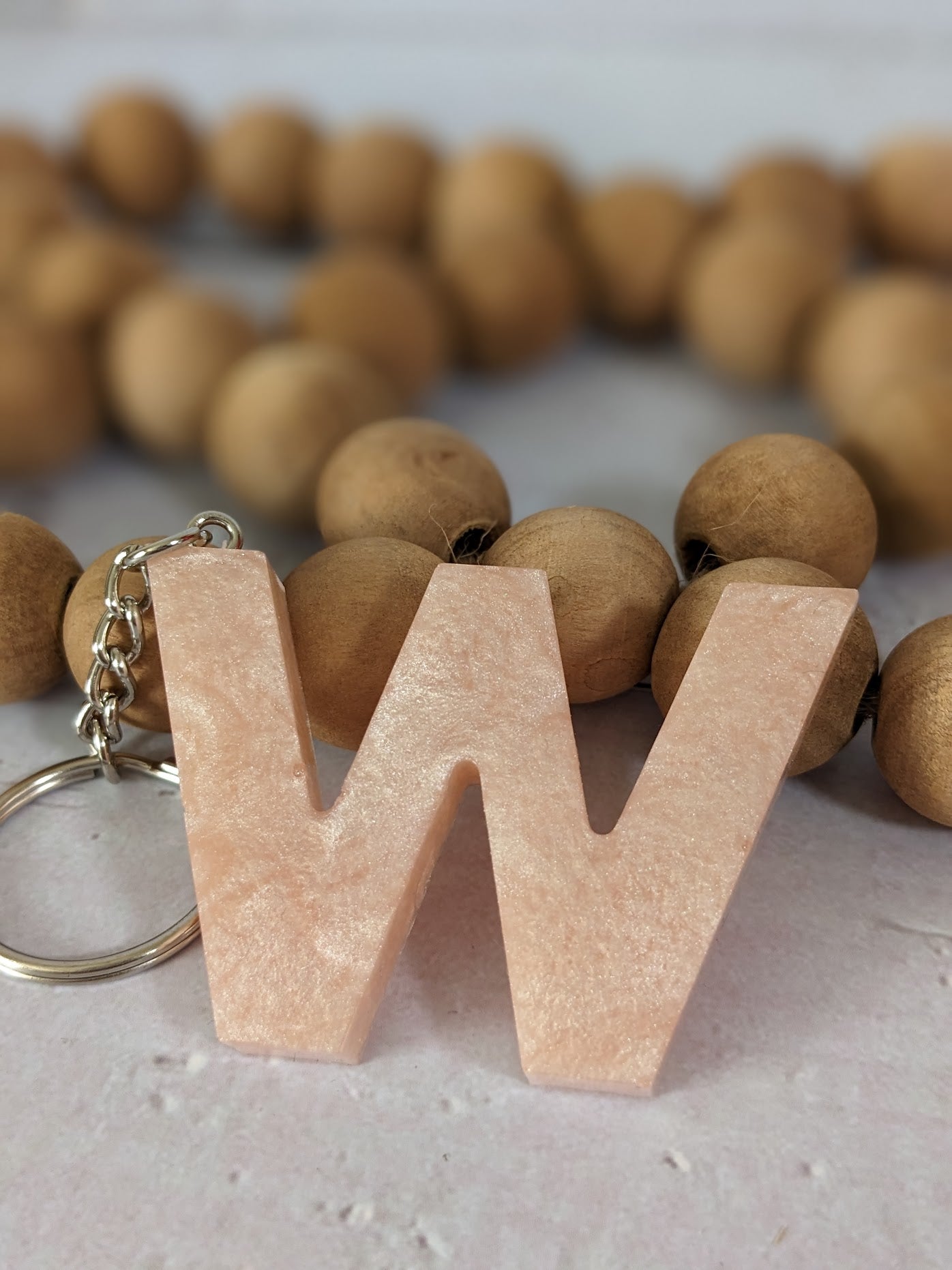 RTS Resin Keychain - Letter W