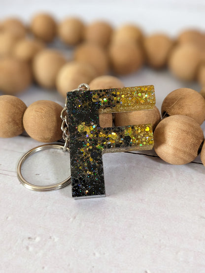 RTS Resin Keychain - Letter F