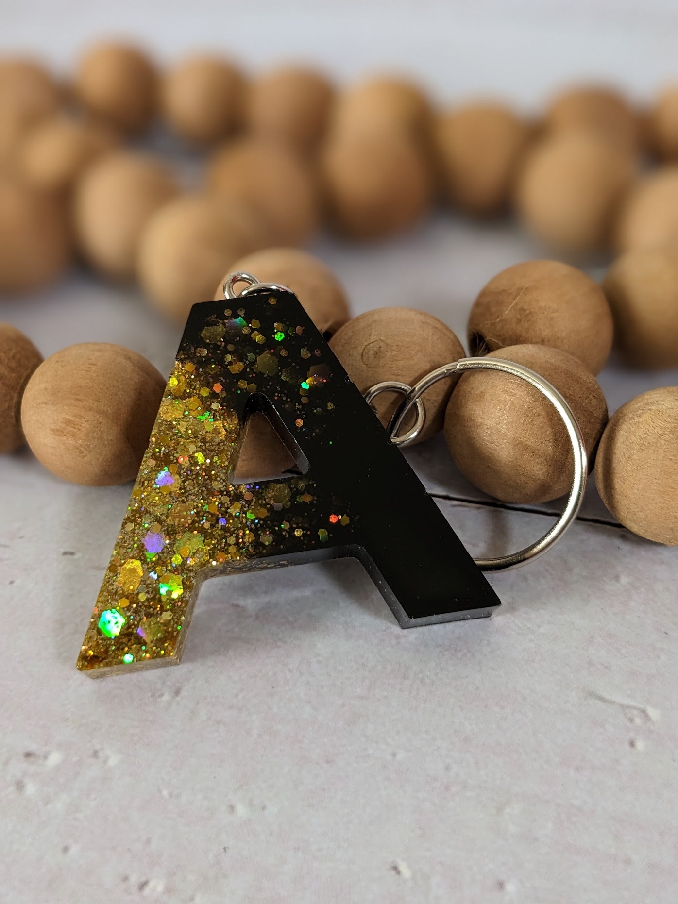 RTS Resin Keychain - Letter A