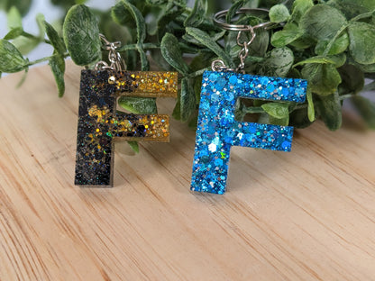 RTS Resin Keychain - Letter F