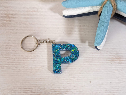 RTS Resin Keychain - Letter P