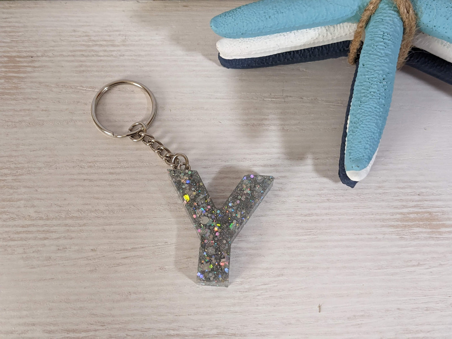 RTS Resin Keychain - Letter Y