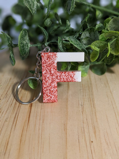 RTS Resin Keychain - Letter F