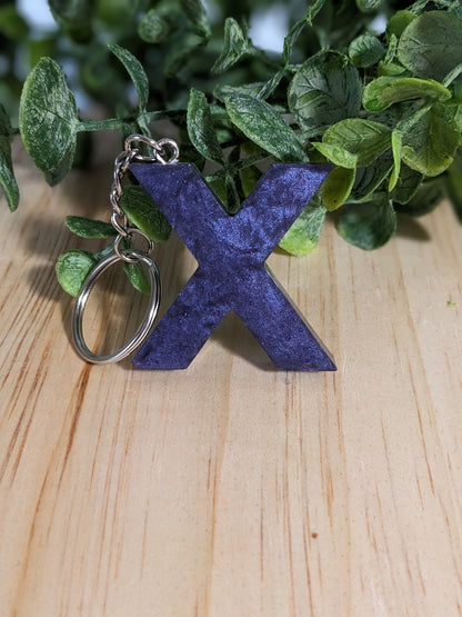 RTS Resin Keychain - Letter X