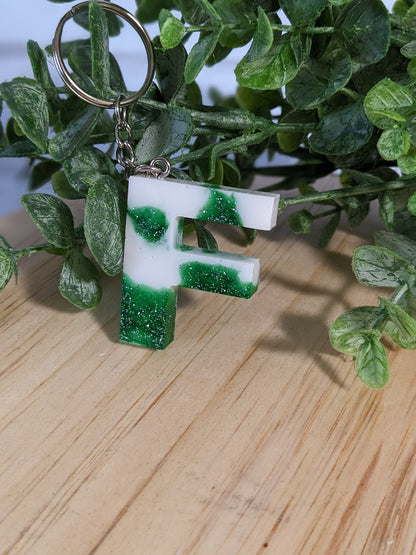 RTS Resin Keychain - Letter F