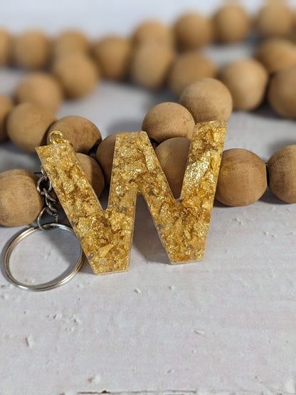 RTS Resin Keychain - Letter W