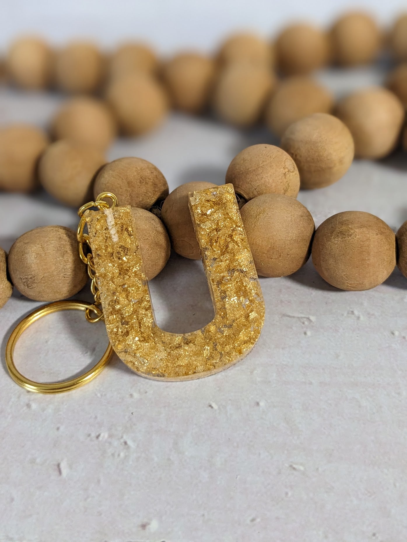 RTS Resin Keychain - Letter U