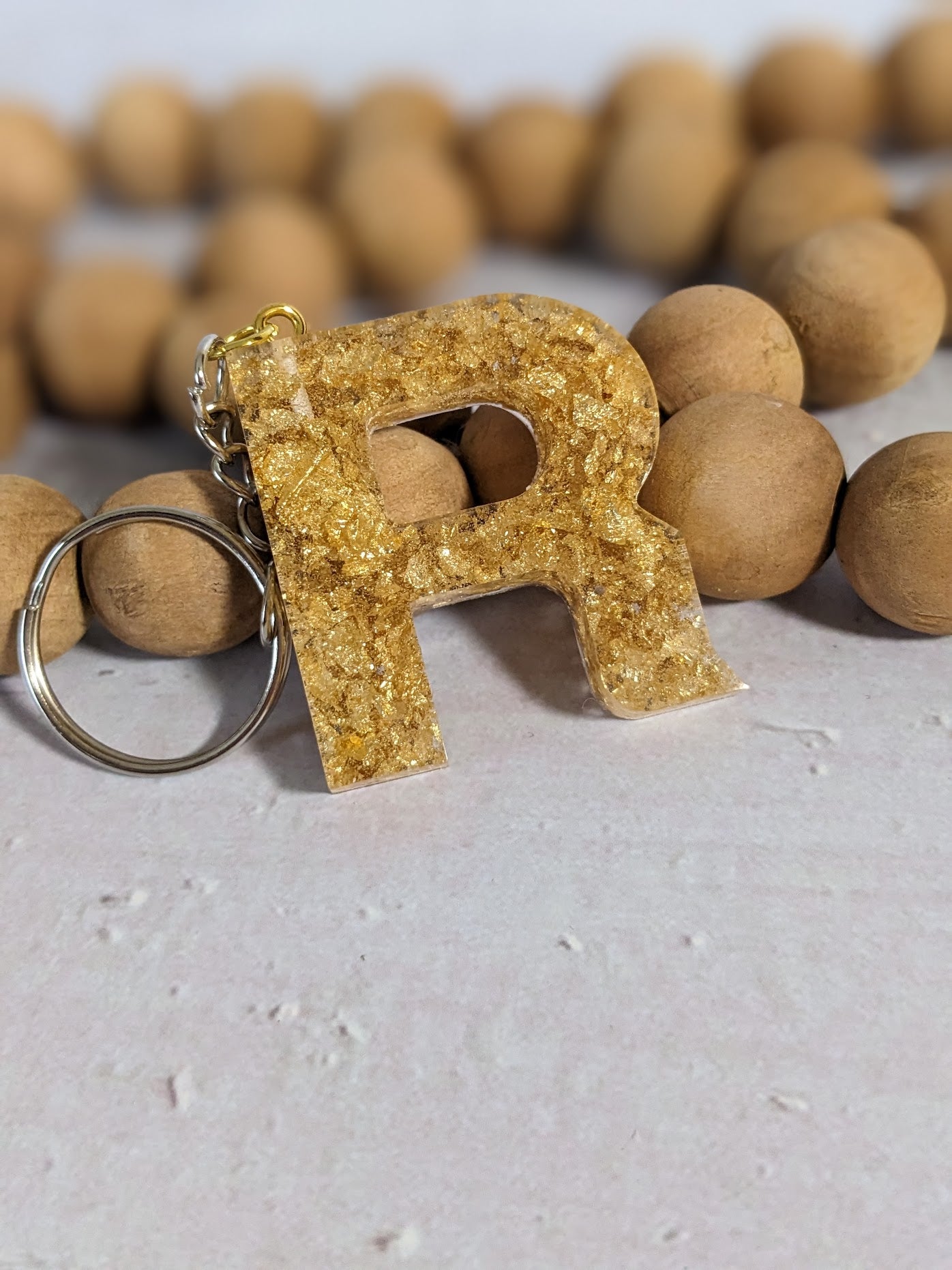 RTS Resin Keychain - Letter R