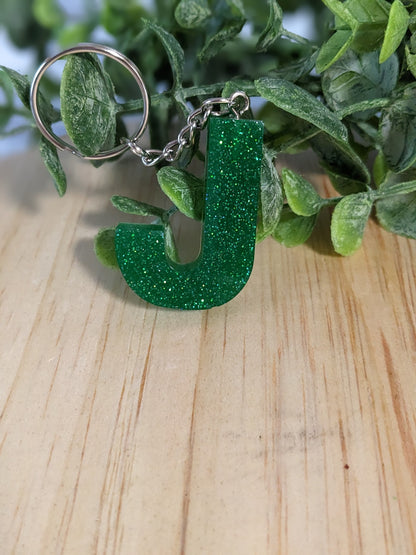 RTS Resin Keychain - Letter J