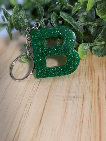 RTS Resin Keychain - Letter B