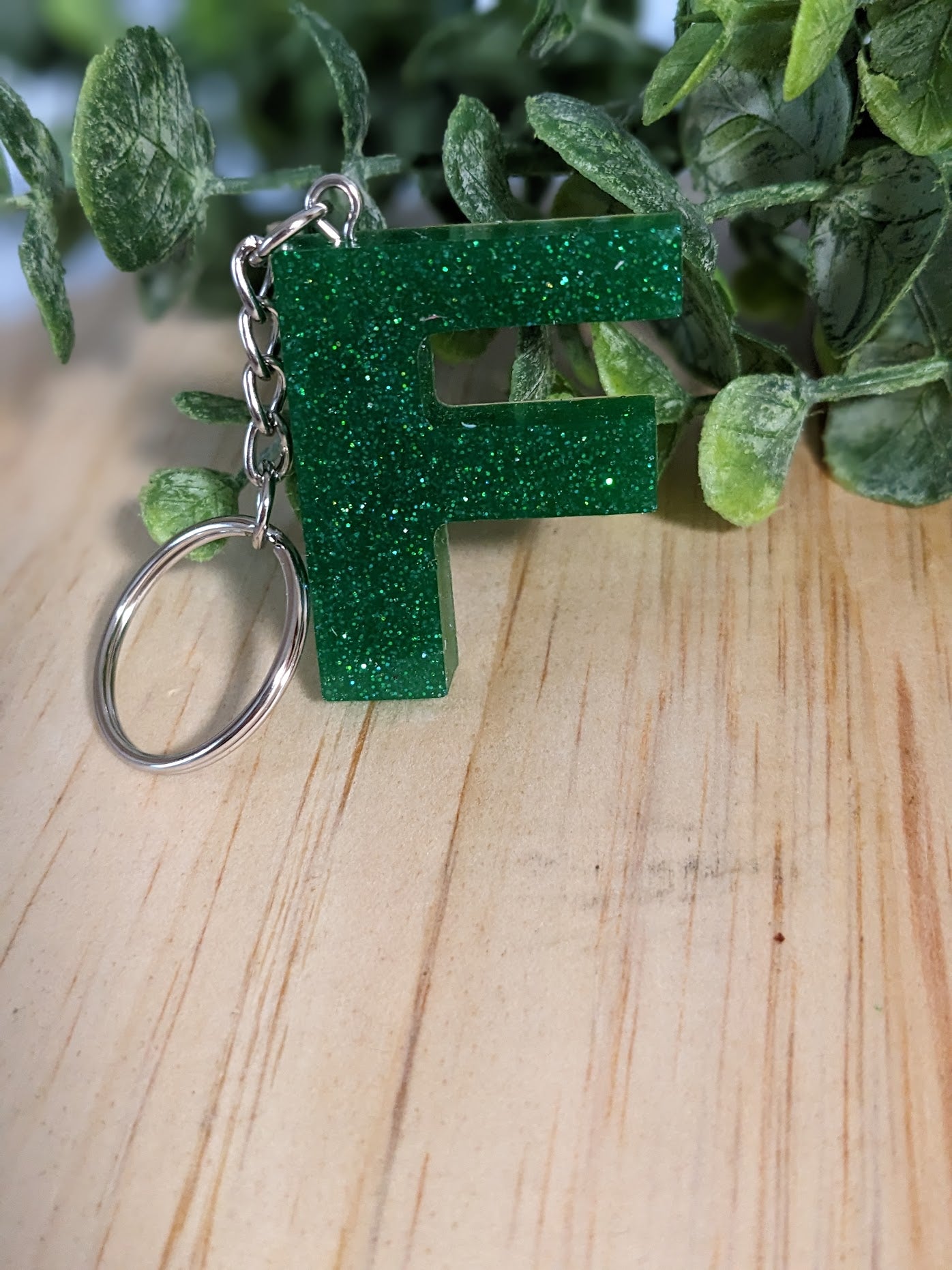 RTS Resin Keychain - Letter F