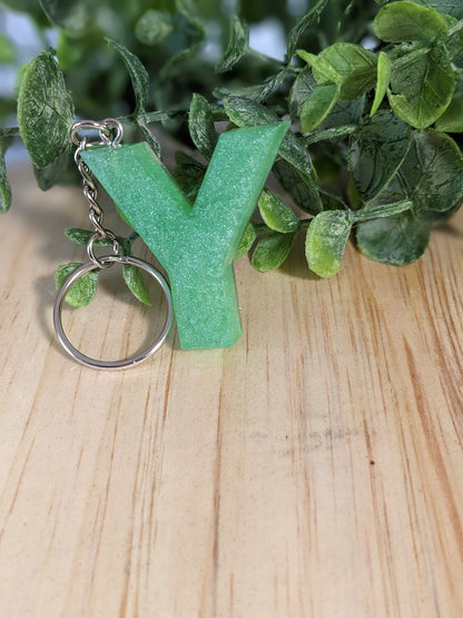 RTS Resin Keychain - Letter Y