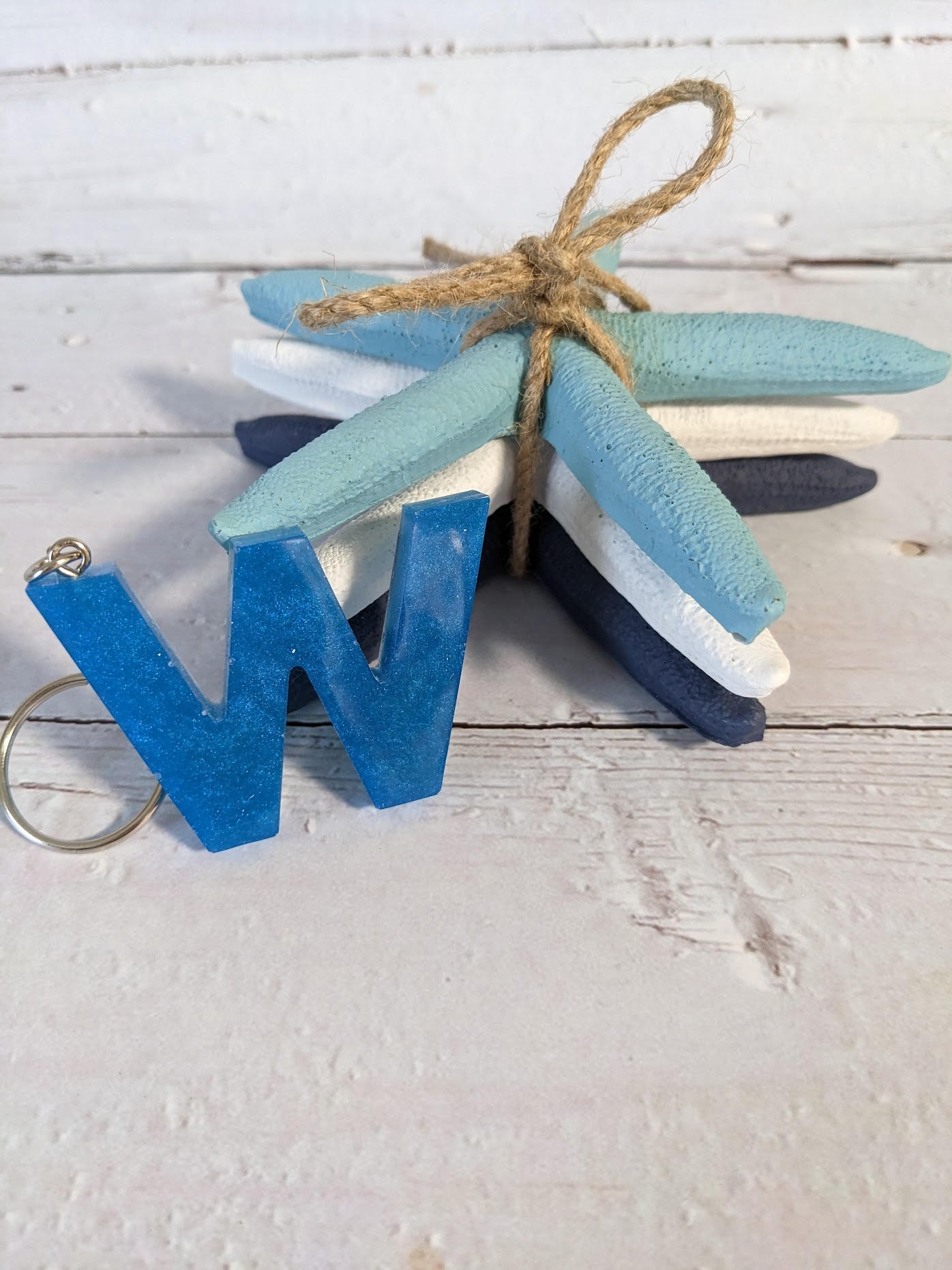 RTS Resin Keychain - Letter W