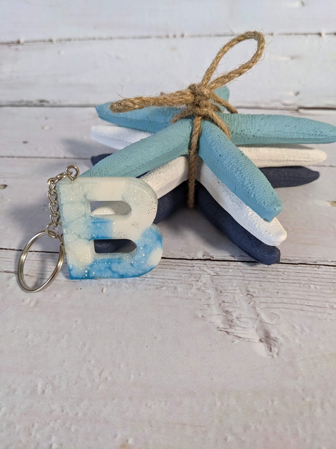 RTS Resin Keychain - Letter B