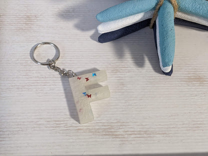 RTS Resin Keychain - Letter F