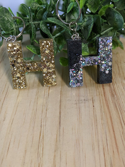 RTS Resin Keychain - Letter H