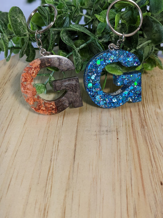 RTS Resin Keychain - Letter G